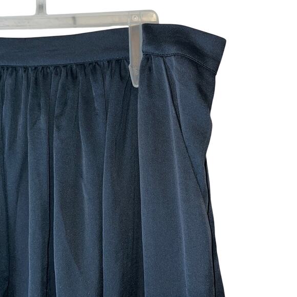 Maison Jules Solid Navy Stone “Manila” Maxi Skirt, Pockets, Zipper, Size M, NWT! - Picture 3 of 3